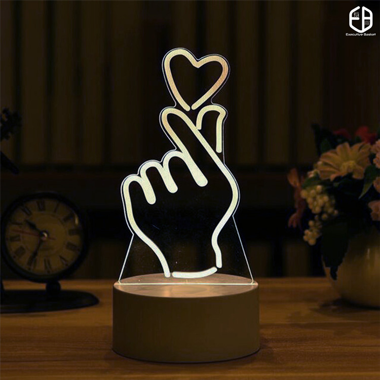 Custom-Made Acrylic Symbol of Love - Executive Basket